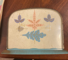 Play Kitchen Toaster Metal Kids Imagination Cooking Leaves Vintage Toy W5