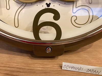 SEIKO Disney Mickey Mouse Wall Clock Metallic FW576B 6 songs