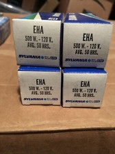 4 NEW Sylvania EHA 500W 120V Tungsten Projector Lamp Bulb
