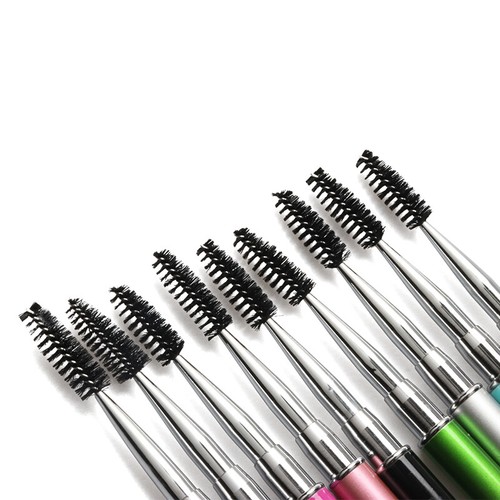 10 piezas Cepillos de pestañas maquillaje de diamantes Máscara de pestañas Delineador de ojos Cepillo Aplicador - Imagen 4 de 5