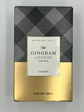 Bath & Body Works Men’s Gingham Legend Cologne 3.4 FL oz/ 100 ml FREE SHIPPING