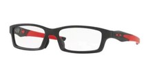 NEW Oakley OX8118-0456-56 Black Red Eyeglasses Optical Frame