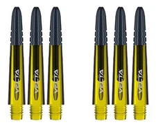 2 New Sets Winmau Vecta Short Dart Shafts – Ships w/ Tracking - Yellow