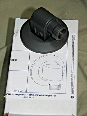 NEW Watermark ELB-6001 2 1/2 Wall Mount Elbow 1/2 NPT Female Rubbed Oil Brass