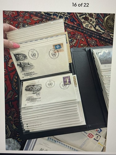 Box Of Hundreds Of Stamped Envelopes, Stamps, Binders And More Vintage - Picture 18 of 23