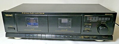 Rare TEAC W-410 Dual Auto Reverse Cassette Deck, Plays OK, Selling