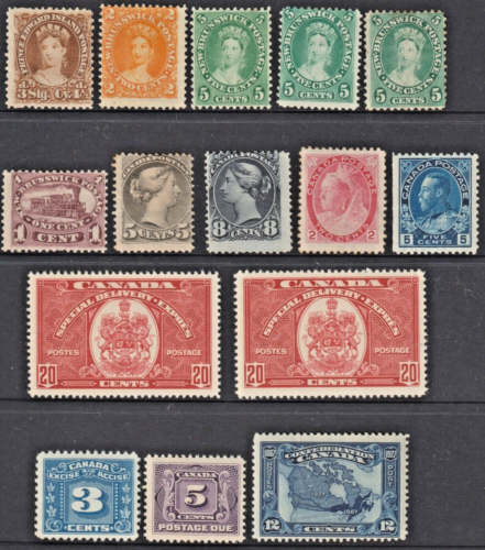 CANADA & PROVINCES - late 19th/early 20th century x15 *MINT* (CV £700+) - Picture 1 of 2