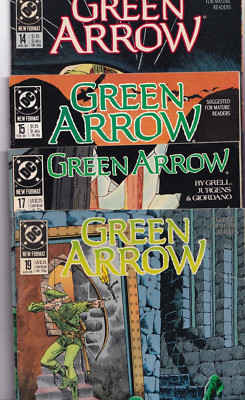 GRÜNER PFEIL SET MIT 4 NR.14-15 1& 17 & 19 1989 DC COMICS SEHR GUT