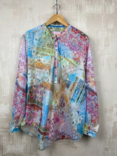Emily Van Den Bergh Damen Bluse Baumwolle Mehrfarbig Peisley Print Größe 44 - Bild 2 von 11