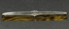 Antique WALLACE Sterling Hair Comb Floral Chain Link Border