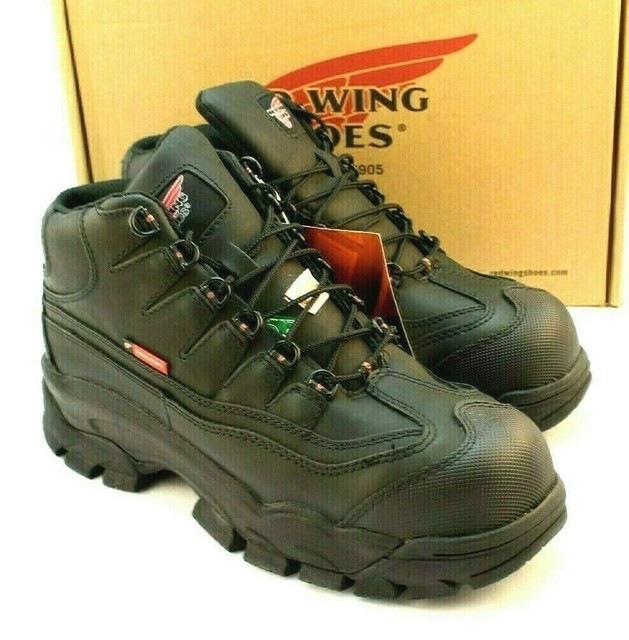 redwing work boots black