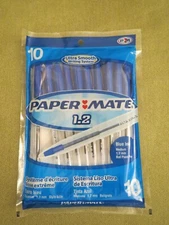 Paper Mate 1.2mm Ballpoint Pens Blue Ink Medium, 2006
