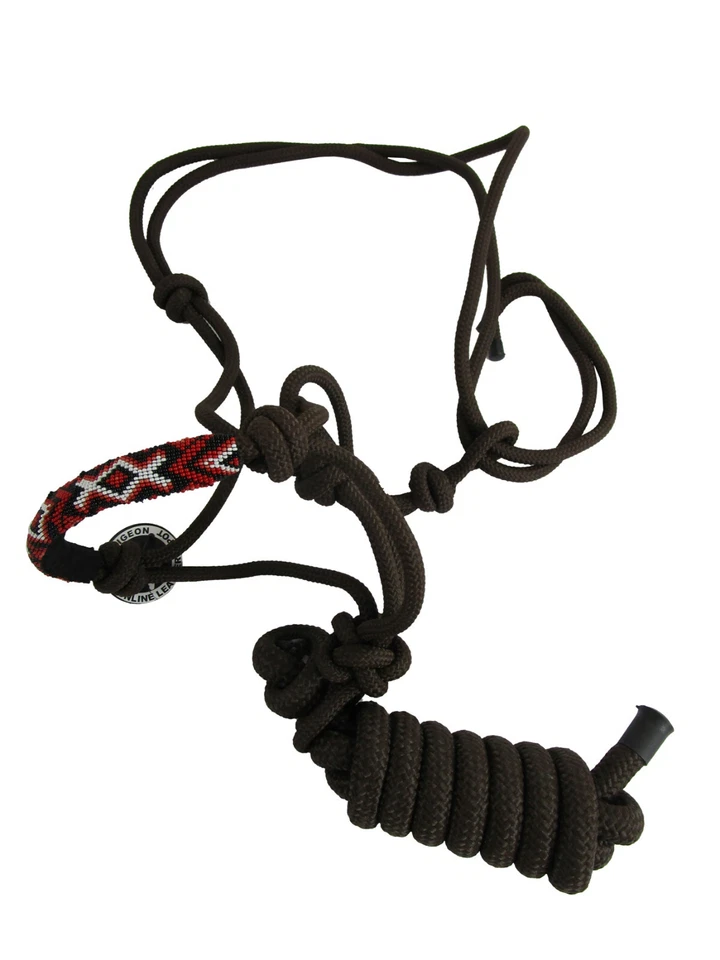 Soporte de cuerda con plomo caballo entrenamiento tachuela nudo vaquero Foto 2 de 4