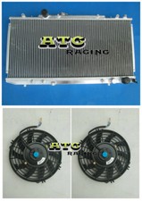 Aluminum Radiator+Fans FOR TOYOTA CELICA GT4 3S-GTE ST185 1990-1994 1992 1993 MT