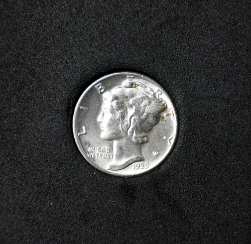 1938 BU Mercury Dime~Fully Split Bands~