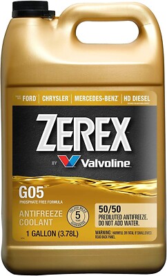 Zerex G05 Phosphate Free 50/50 Prediluted Ready-to-Use Antifreeze