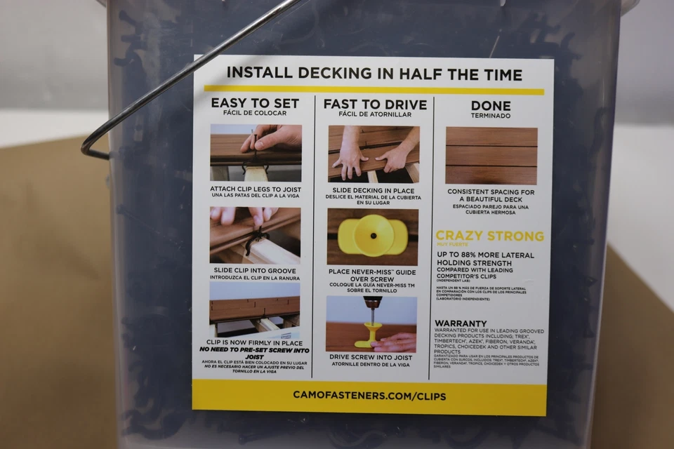 900x National Nail 0344356 Camo EdgeClip Hidden Deck Fasteners 500 SQ FT - Image 2 of 4