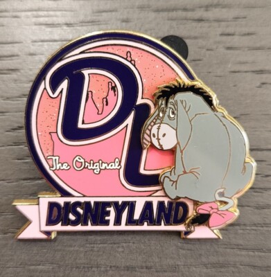 DL Disneyland Letters Eeyore Disney Pin 3D The Original