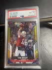 Tough card. Tom Brady 2021 Score /225 PSA 8 Buccaneers Patriots Dots Gold