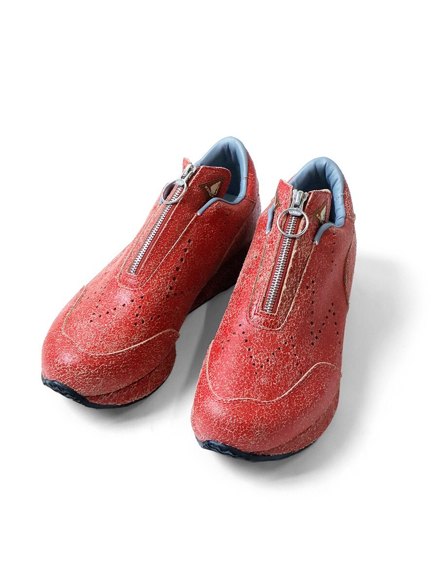 ASK availability First) Kapital Crackle leather Sparrow sneakers