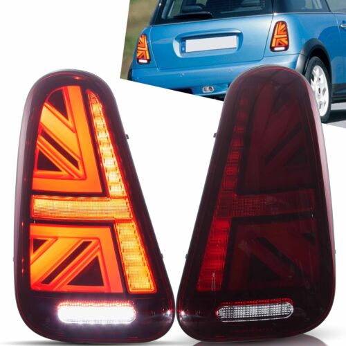 VLAND LED Rückleuchten Rot für 2001-07 BMW Mini Cooper R50 R52 R53 sequentiellen - Bild 1 von 8