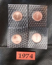 4 x 1 Pf 1974 DFGJ aus KMS Stempelglanz