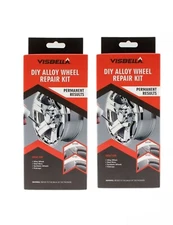 2 Packs Alloy Wheel Repair Kit – Fix Scratches, Dents & Scuffs w/ Paint