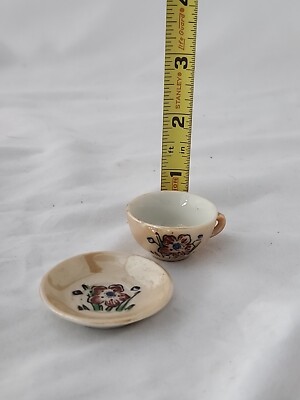 メイドインジャパンの、古いティーセット Vintage Made In Japan Mini Tea Cup & Saucer 3/4 Inch | eBay