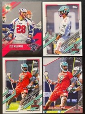 Zed Williams - Parkside / Topps Lacrosse cards - 4 card lot  (Rookie card inc.)