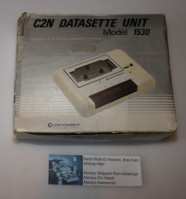 Commodore Computer C2N Datasette Unit Model 1530 Cassette in box Untested