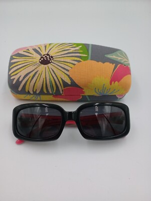 Sunglasses Vera Bradley Women's Meredith Jazzy Blooms Rectangle with Case *Read*