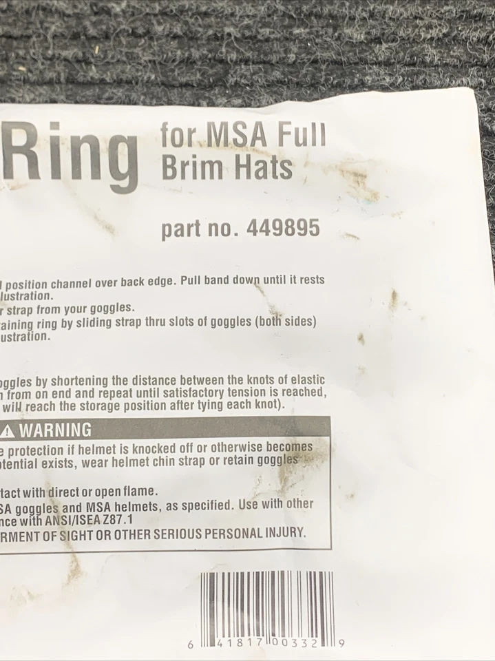 New MSA 449895 Goggle Retaining Ring - Imagem 4 de 4