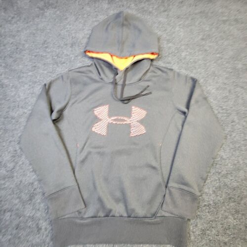 Under Armour Womens Hoodie Extra Small Semi Fitted Center Logo Sweatshirt - Picture 1 of 9