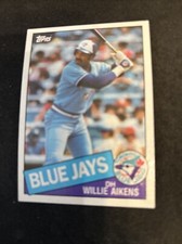 1985 Topps Baseball Card #436 Willie Aikens Toronto Blue Jays NmMt Free Shipping