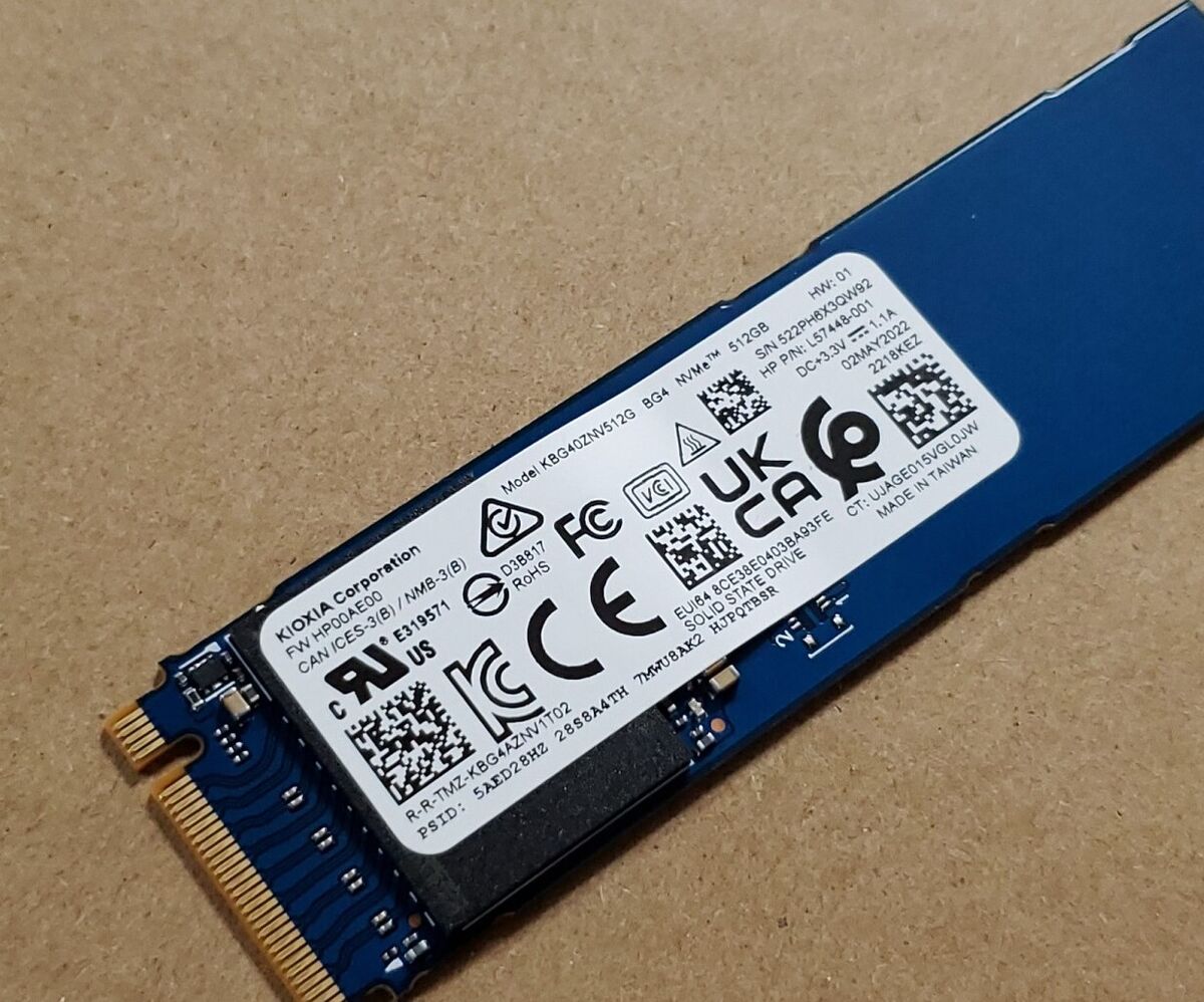 Kioxia 512GB M.2 BG4 NVMe Gen3x4 80mm SSD KBG40ZNV512G Kioxia 512GB M.2 BG4 NVMe Gen3x4 80mm SSD KBG40ZNV512G