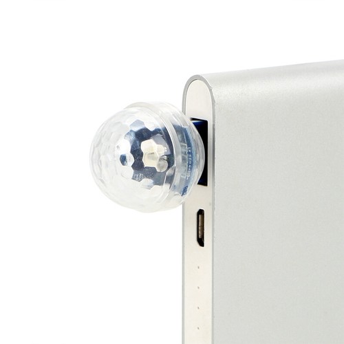1x USB Mini Disco DJ Ball Car Party Atmospher Light Bar Colorful Sound Activated - Picture 8 of 8