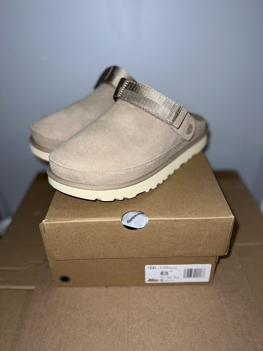 UGG Goldenstar Clog Platform Sand Women Size 8.5 - New Slip On