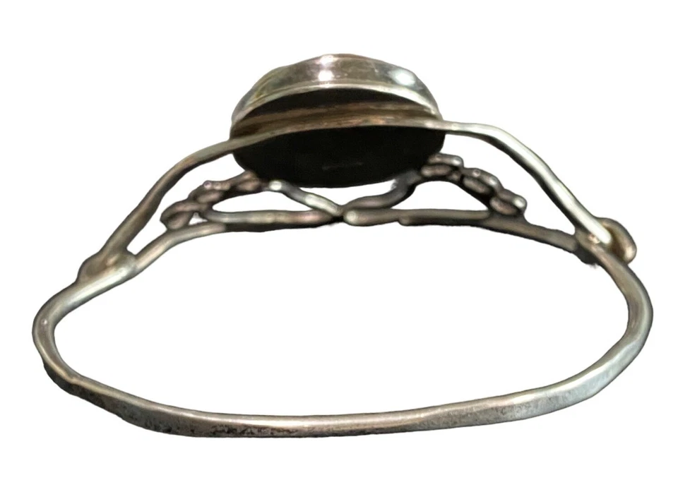 Bracelet 7" Shell Sterling Silver 925 Feet Hippie Handmade Artisan - Image 2 of 4