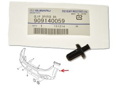 Stoßstange Halterung Clip 909140059 für Subaru Forester III Impreza III IV