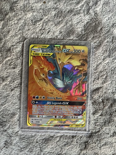 Pokemon TCG Hidden Fates Moltres & Zapdos & Articuno GX 44/68 Tag Team