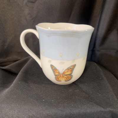 LENOX Coffee/ Tea Cup Mug  BUTTERFLY MEADOW  Monarch Porcelain