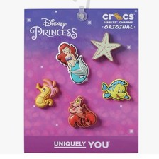 Crocs Jibbitz Shoe Charms - The Little Mermaid Disney 5 Pack New