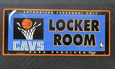 Cleveland Cavalier s Locker Room Sign 19''x 8''