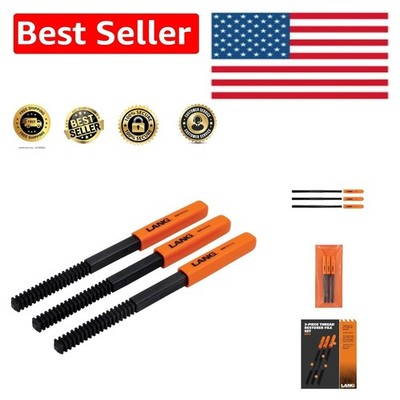 Cylindrical 3-Piece Thread Restorer Set - Restores Damaged Threads Effectively