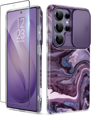 Samsung Galaxy S26 Ultra Case with Slide Camera Cover, Slim Fit Hard PC Cover