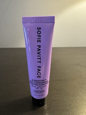Sofie Pavitt Face Screentime Sunscreen SPF 30 .33 oz 10 ml Travel Size NEW 10/27