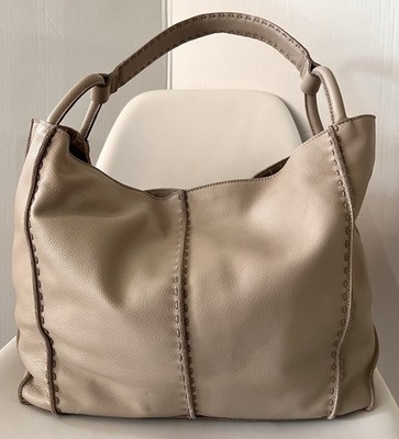 The Sak Los Feliz Hobo Bag Sand Leather Large Slouch Shoulder Tote NWOT