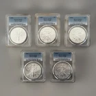 1999 $1 American Silver Eagle MS69 PCGS - Lot Of 10