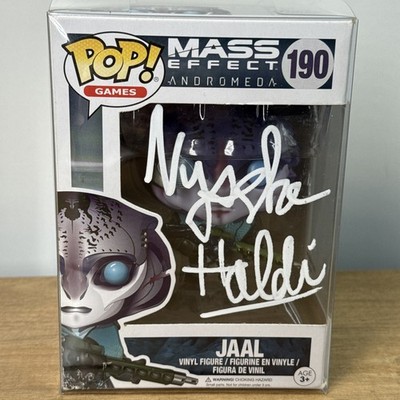 Nyasha Hatendi Signed Funko Pop ''MASS EFFECT #190 Jaal COA Hologram