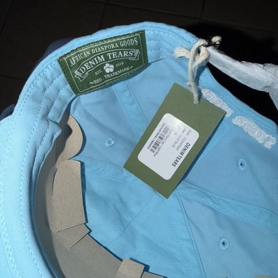 Denim Tears Black Mary Embroidered Logo Light Blue One Size  display picture 3